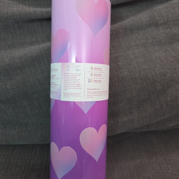 Stanley Pink Heart Fliptop Mug 16 Oz - Picture 2 of 4